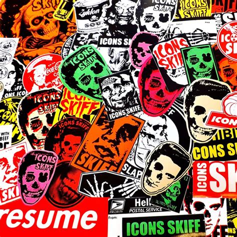 Assorted Punk Stickers Drunkmall