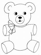 Bear Coloring Pages Teddy Printable Kids sketch template