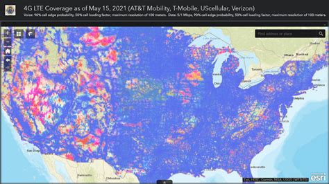 fcc  published   lte mobile coverage map thurrottcom