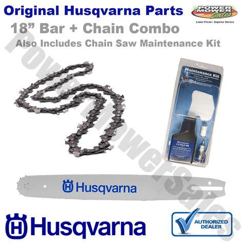 9681kit 18 Husqvarna 18 Bar Chain And Maintenance Kit 445 450 Chainsaw