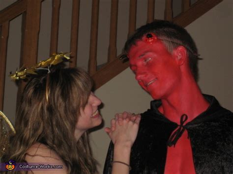 Angel And Devil Homemade Halloween Costume For Couple