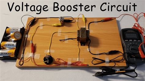 simple voltage booster circuit   electric motor  transformer youtube