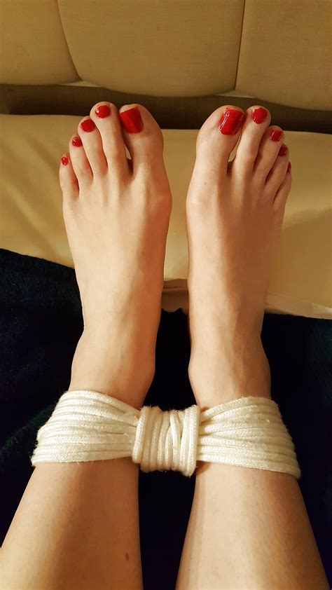 Painted Toes Tied Ankles And Legs Then Doxy Fun 8 Pics