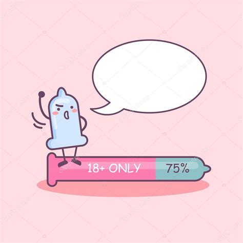 cartoon condom with speech bubble ⬇ vector image by © etoileark