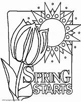 Spring Coloring Pages Printable First Kids Sheets Springtime Print Seasons Popular Coloringhome Eden Comments Posted sketch template