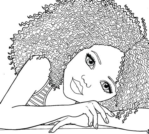 curly hair black girls coloring pages coloring pages