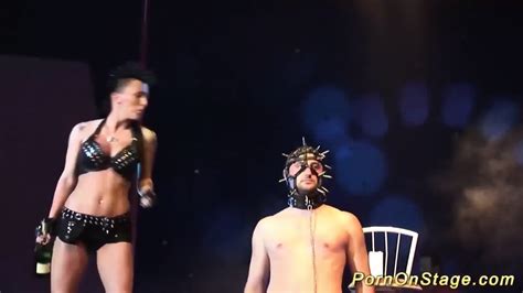Extreme Needle Fetish On Public Stage Eporner