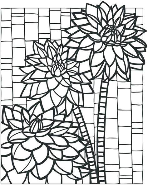 mosaic coloring pages  getdrawings