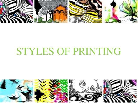 styles  printing