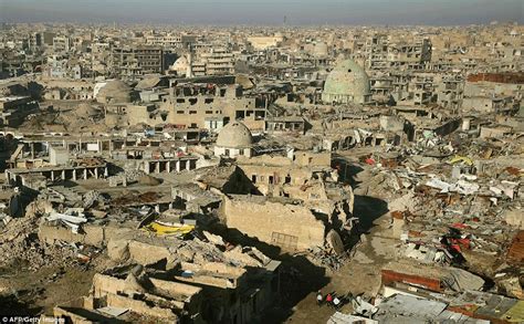 mosul  struggling  recover  isis occupation daily mail