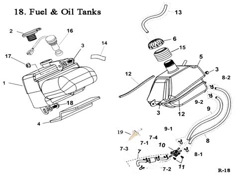 parts accessories eton  fuel petcock  ton viper sierra lightning rascal gas