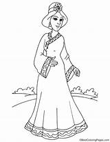 Chinese Princess Coloring Pages sketch template