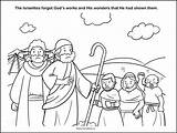 Bible Coloring Pages Israelites Moses God Kids Sheets Worksheet Faith Complain Activities sketch template