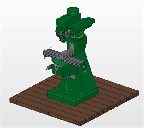 milling machine  model cad file view picture   downloads engineering dcad appication