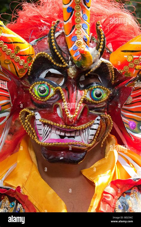 bolivian masks  carnaval del pueblo parade  london stock photo alamy