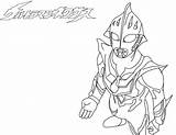 Ultraman Nexus Junis Mewarnai Mebius Coloringhome sketch template