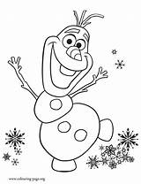 Coloring Olaf Pages Frozen Fever Colouring Disney Printable Drawing sketch template