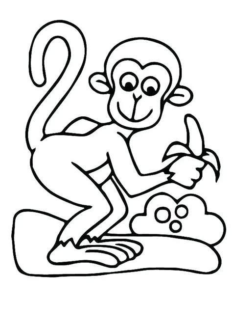 monkey  banana coloring pages coloring cool