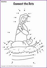 Sunday School Dots Connect Activities Jesus Kids Mary Bible Christmas Easter Crafts Biblewise Church Korner Dot Nativity Pages Coloring Children sketch template