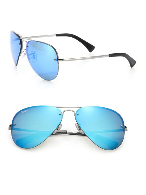 blue aviator sunglasses for men