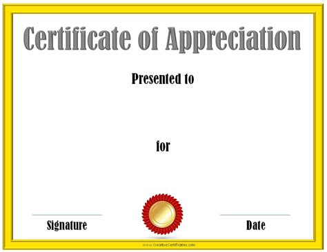 editable certificate  appreciation customize  print  home