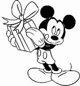 Mickey Mouse Coloring Pages Gift Birthday Giving Minnie Parties Choose Board sketch template