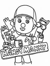 Coloring Pages Handy Manny Disney Cartoon Walt Recommended Kids sketch template