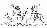 Pages Lakota Printable Pescando Indios Template sketch template
