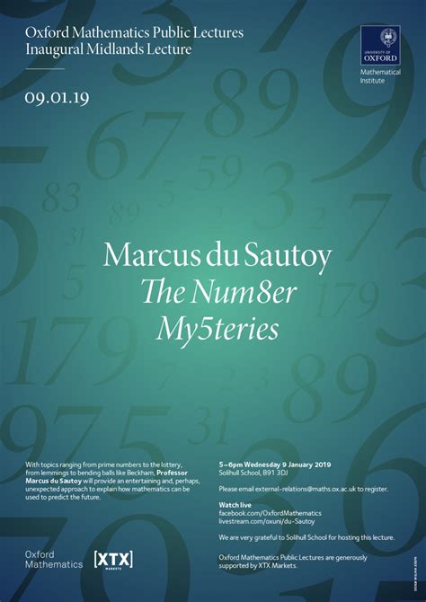 posters  public lectures mathematical institute