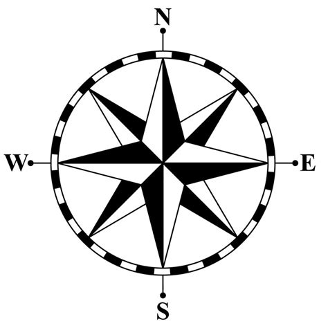 Compass Star Outline Icon Gallery Photos Clipart Image 30457