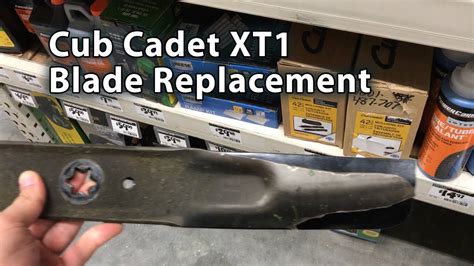 cub cadet xt blade replacement youtube