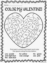 Valentine Color Valentines Word Sight Coloring Worksheet Learning Activity Grade Printable Liz Happy Kids Activities Words School Sightwords Fun Class sketch template