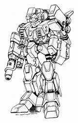 Robotech Mecha Cyclone Chuckwalton Macross Battloid Nova Marines Sourcebook Expeditionary Sci Mech Fan sketch template