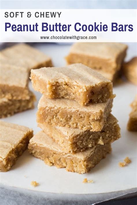 Thick And Chewy These Easy Peanut Butter Cookie Bars Are Peanut Butter