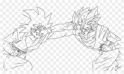 coloring pages site coloring pages  goku super saiyan god fighting