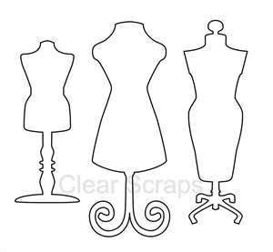 clear scraps blog paper dress dress card dress templates