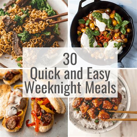 quick  easy weeknight meals