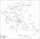 Grecia Blanco Nero Mappa Greece sketch template