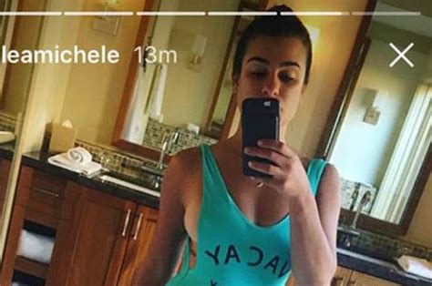 lea michele flaunts extremely intimate tan lines in high cut cossie daily star