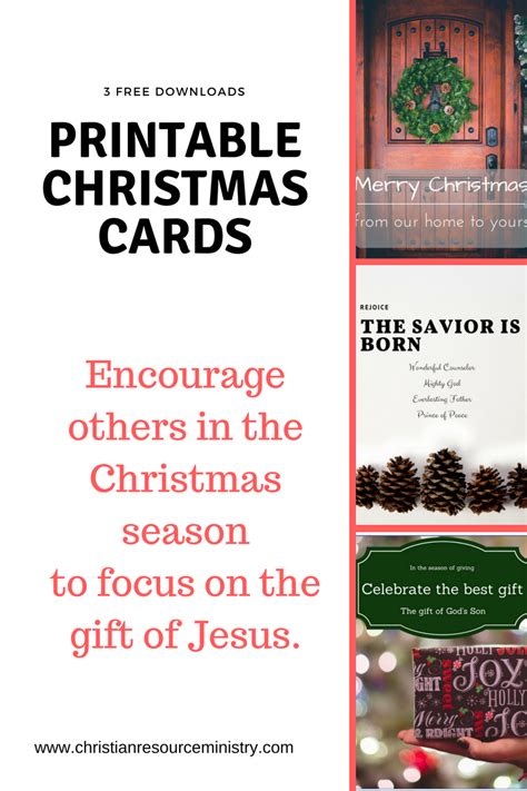 printable christmas cards  christian message