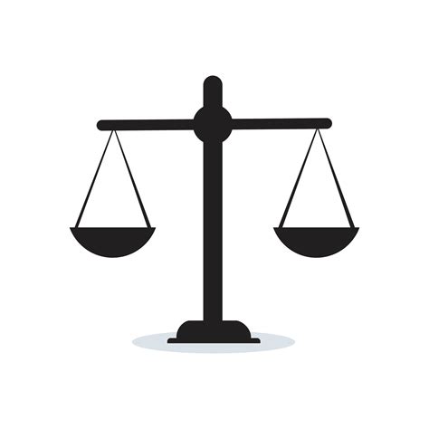 justice scale court symbol vector illustration  vector art