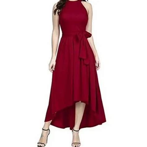 party wear plain ladies maroon one piece dress at rs 2000 piece in