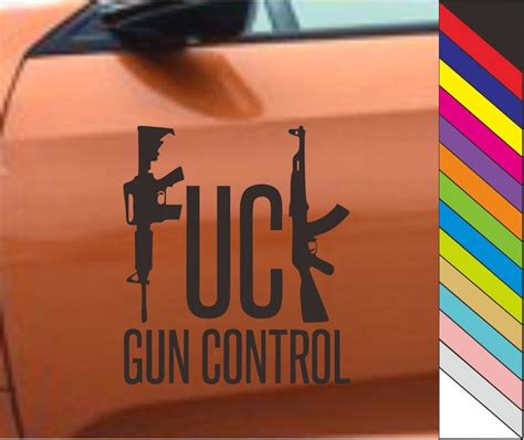 gun control stickers vinyl auto window decal laptop decor xcm  stickers  toys