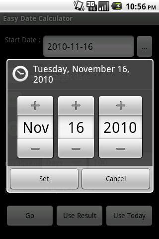 easy date calculator android apps