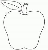 Manzana Manzanas Blank Dibujo Apples Decena Thumbtacks Cuanto Moldes Forma Bigactivities Decolorear árbol sketch template