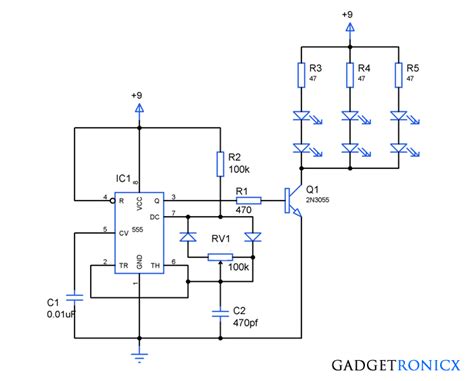 pwm led dimmer circuit  ic  gadgetronicx