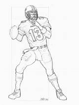 Coloring Pages Manning Peyton Brady Tom Marino Newton Football Template Library Dan Popular Cam sketch template