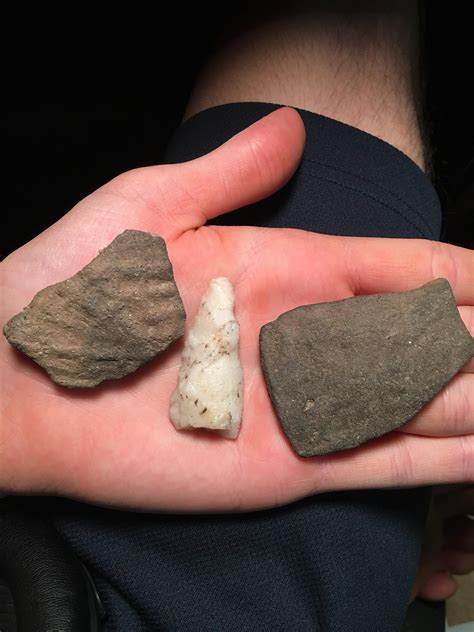 Some Native American Artifacts I Found In An Athens Creek R Athens