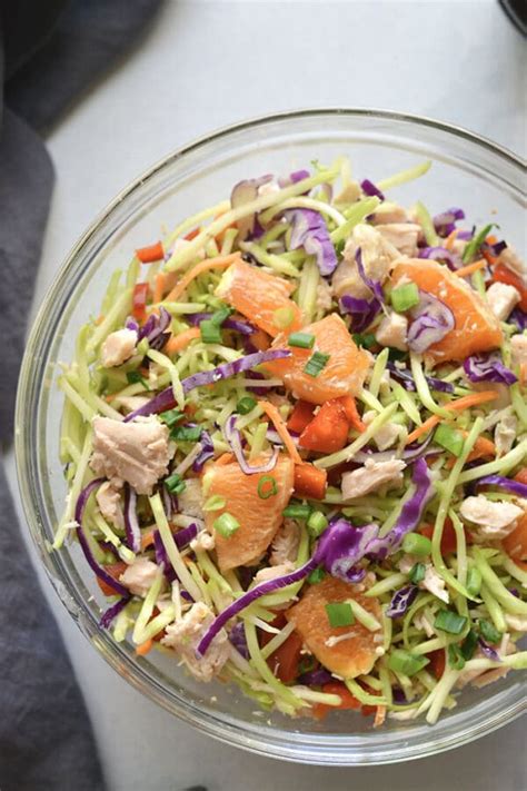 healthy chinese chicken salad {low calorie gf} skinny fitalicious®
