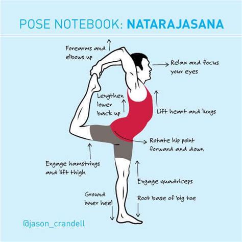 yoga pose notebook natarajasana king dancer pose jason crandell